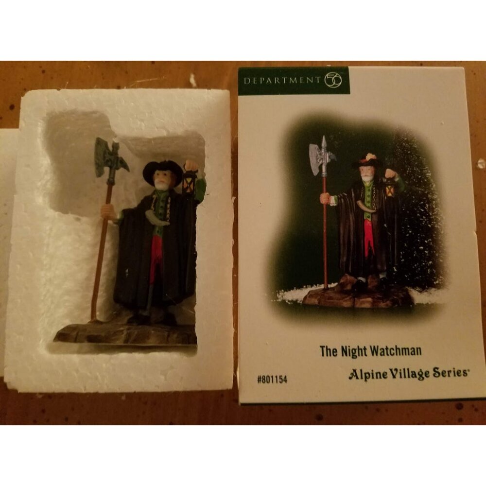 "The Night Watchman" #801154 Alpine Village Series -Retired-